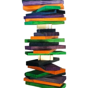Stacks of Three: Wood Bird Toy