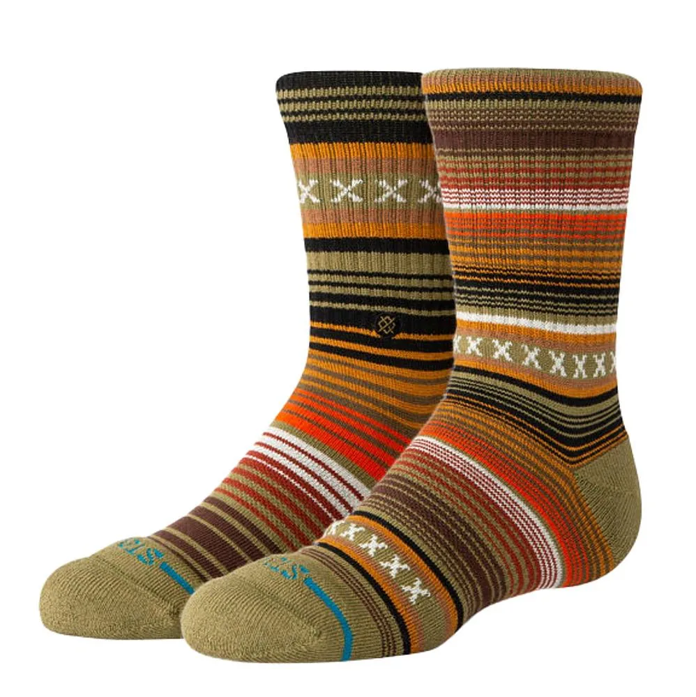 Stance Kid`s Curren Green Crew Socks