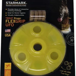 Starmark Flexgrip Ringer UFO Treat Toy Large