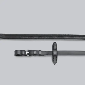 Stefano Rubber Reins Black