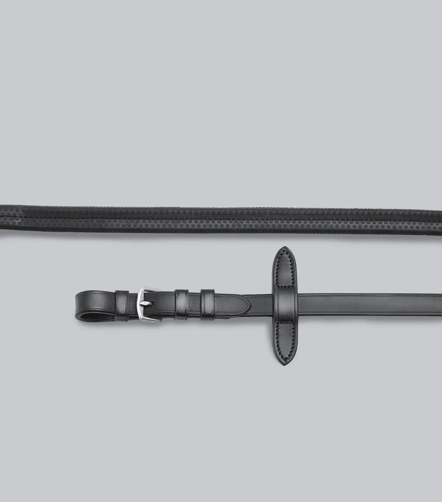 Stefano Rubber Reins Black