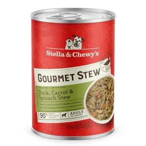 Stella & Chewy's Dog Gourmet Stew Duck, Carrot And Spinach, 12.5 oz each, Case of 12