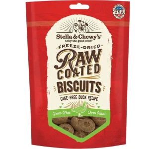 Stella & Chewy's Dog Raw Coated Biscuits Duck 9 oz