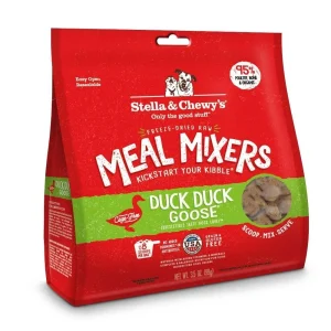 Stella & Chewy's Freeze Dried Raw Duck Duck Goose Meal Mixers Grain Free Dog Food Topper