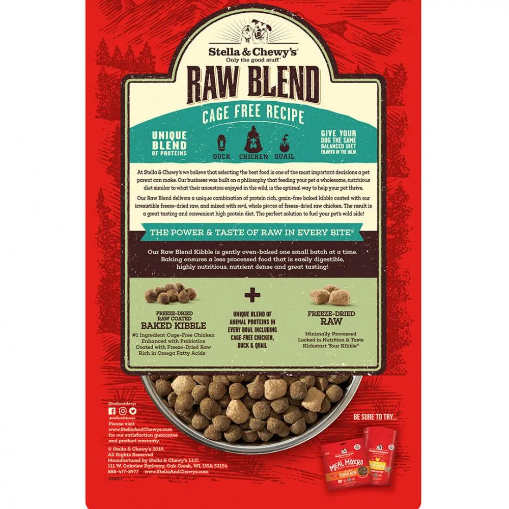 Stella & Chewy's Raw Blend Kibble Cage Free Recipe Dry Dog Food - Image 2