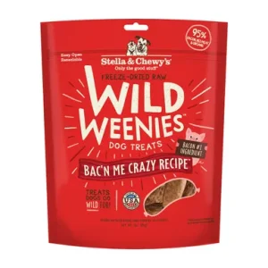 Stella & Chewy's Wild Weenies Bac'n Me Crazy Recipe Dog Treats