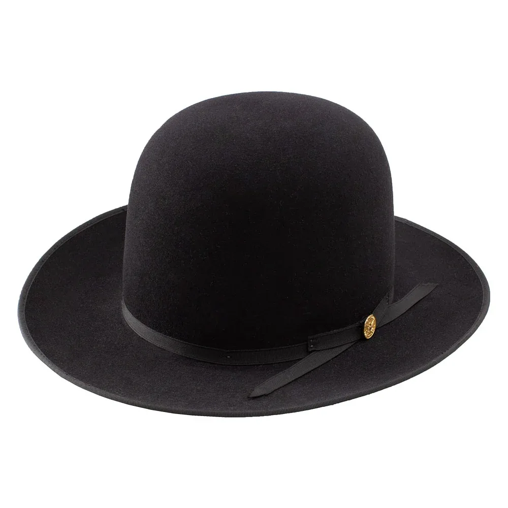 Stetson 160th Anniversary 6X Black Open Road 2 3/4in Brim