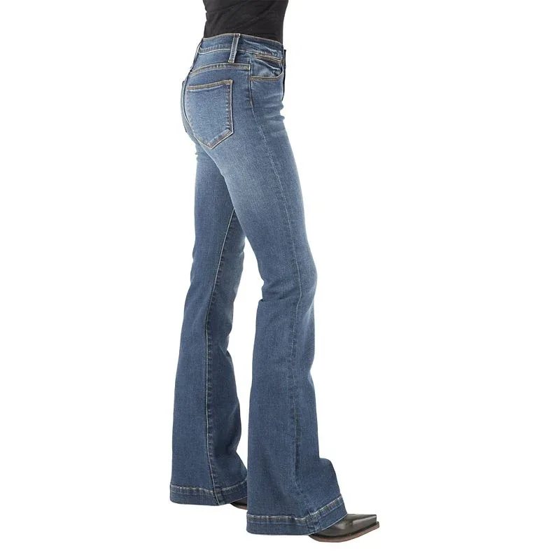 Stetson Ladies High Waist Flare Fit Jeans - Image 2