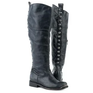 Stetson Ladies Snip Toe Over Knee Blk Boots
