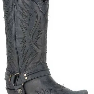 Stetson Mens Biker Outlaw Toe Boots