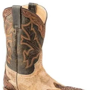 Stetson Mens Julian Square Toe Boots