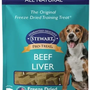 Stewart Freeze Dried Beef Liver Treats Resealable Pouch