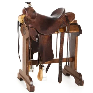 Stockmans Saddlery Used 15in Roughout Plate Rig Ranch Roper Saddle