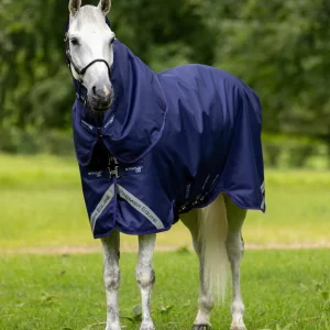 Stratus 600D Series 0g Turnout Rug with Classic Neck Cover Navy