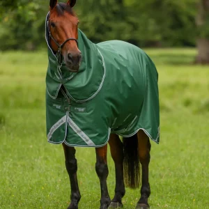 Stratus 600D Series 100g Turnout Rug with Classic Neck Cover Green