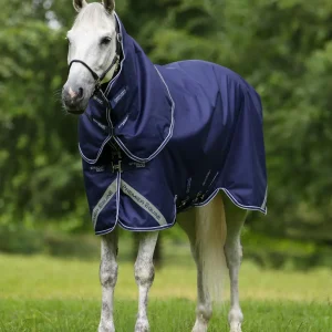 Stratus 600D Series 100g Turnout Rug with Classic Neck Cover Navy