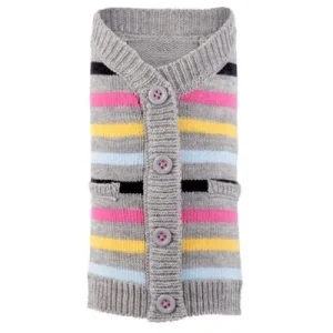 Stripe Pink Cardigan