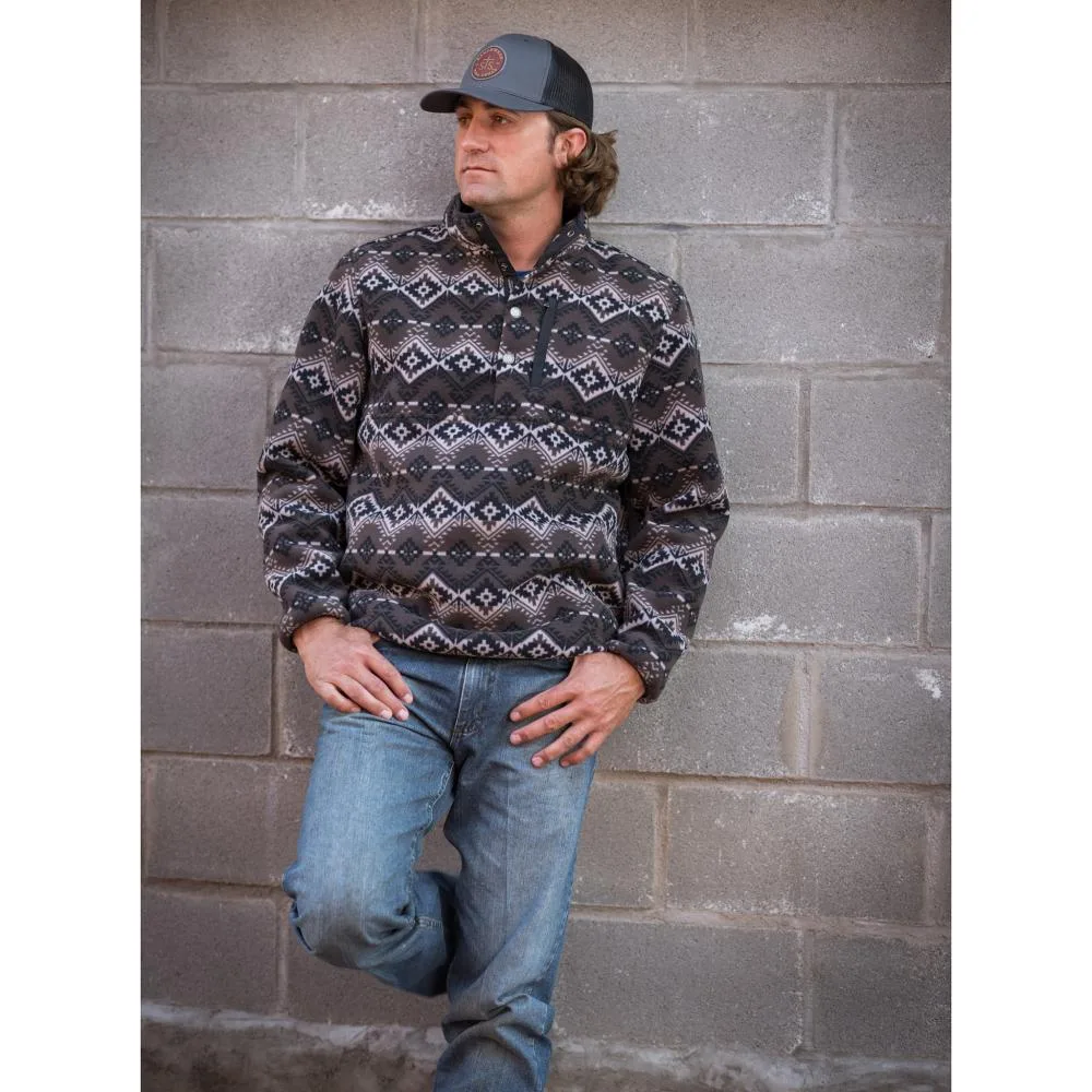 STS Ranchwear Men's Black Aztec Wren Pullover