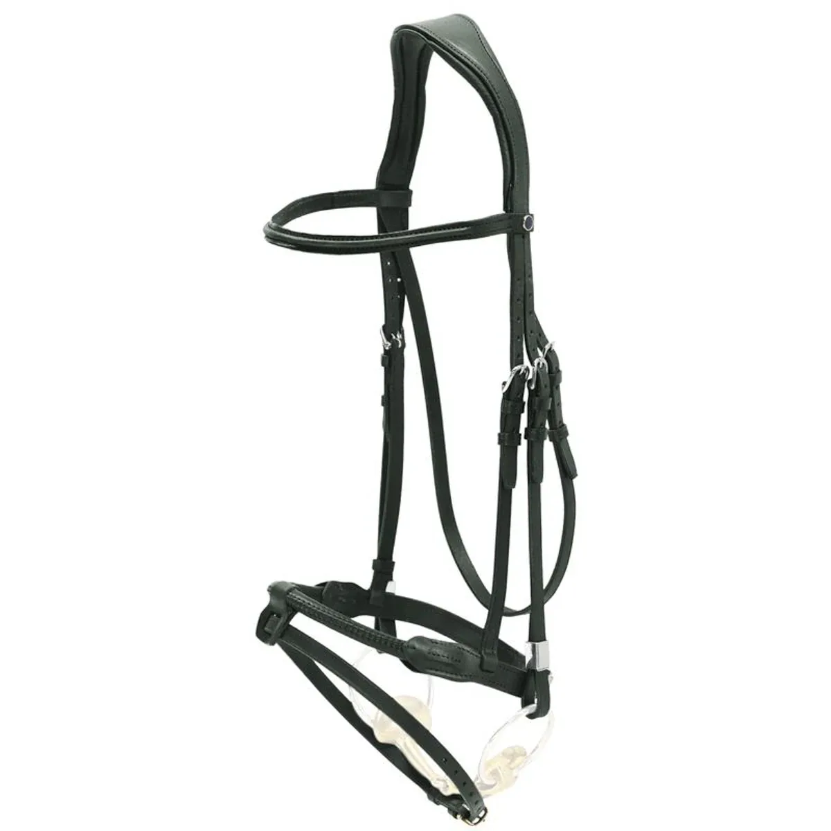 Stübben Pro Jump Bridle with Rope Noseband & Removable Flash