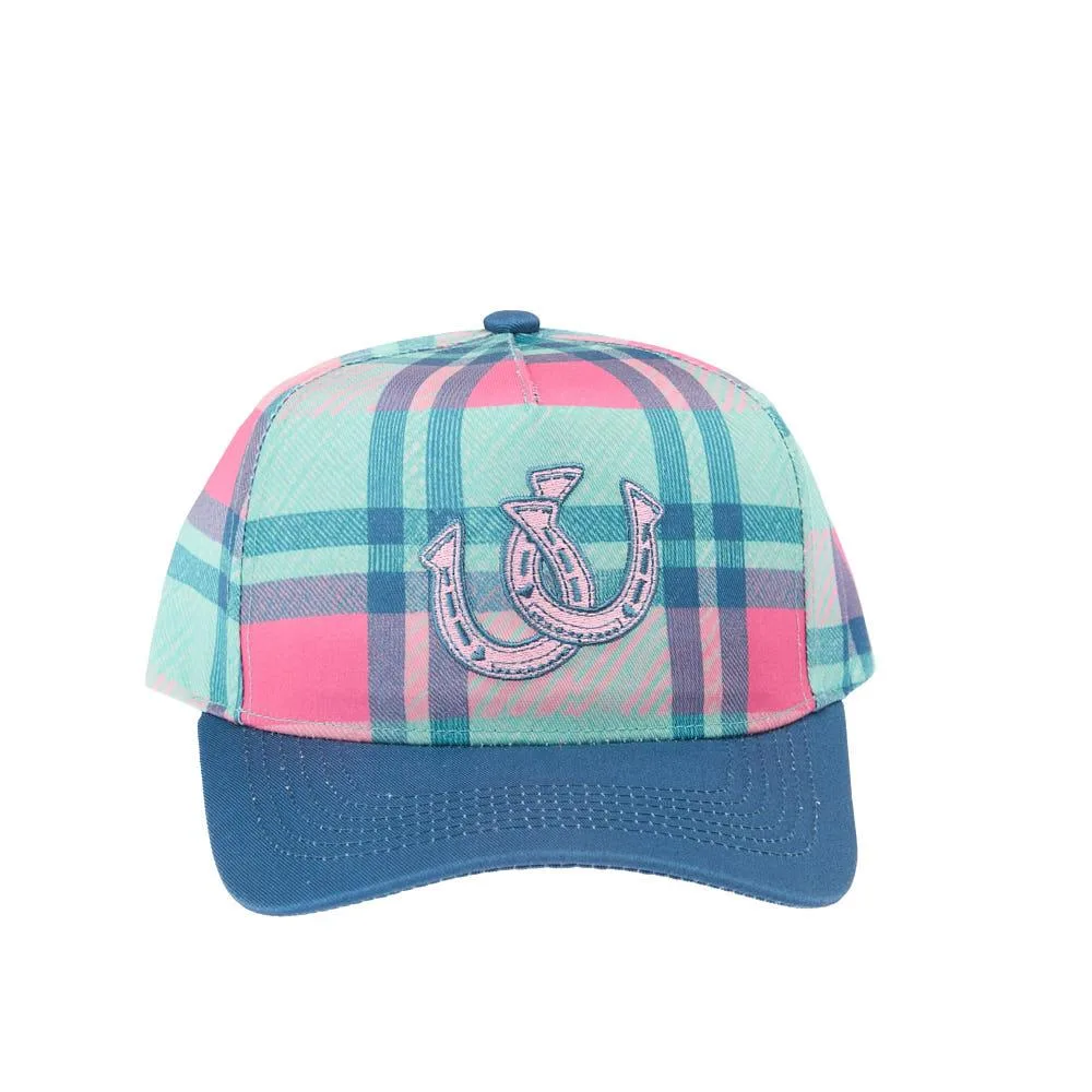 Summer Tees Plaid Horseshoe Cap