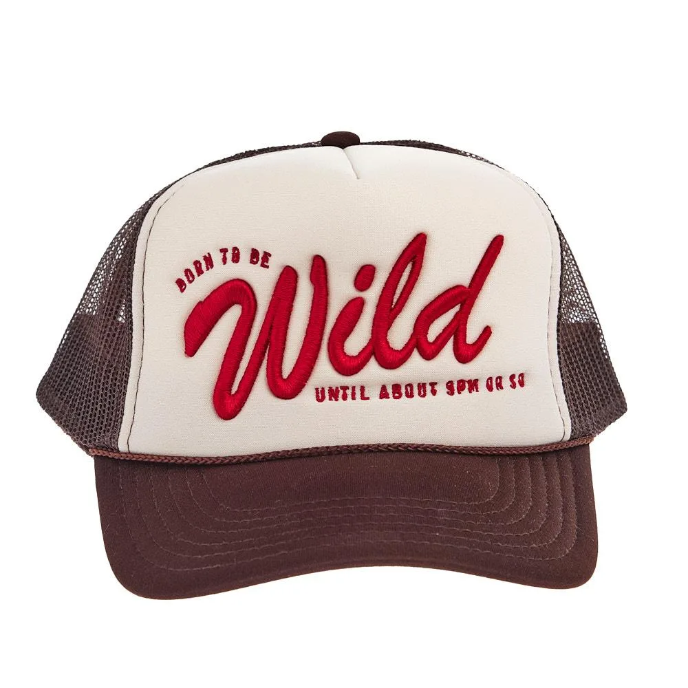 Summer Tees Women's Brown & Khaki Born To Be Wild Cap