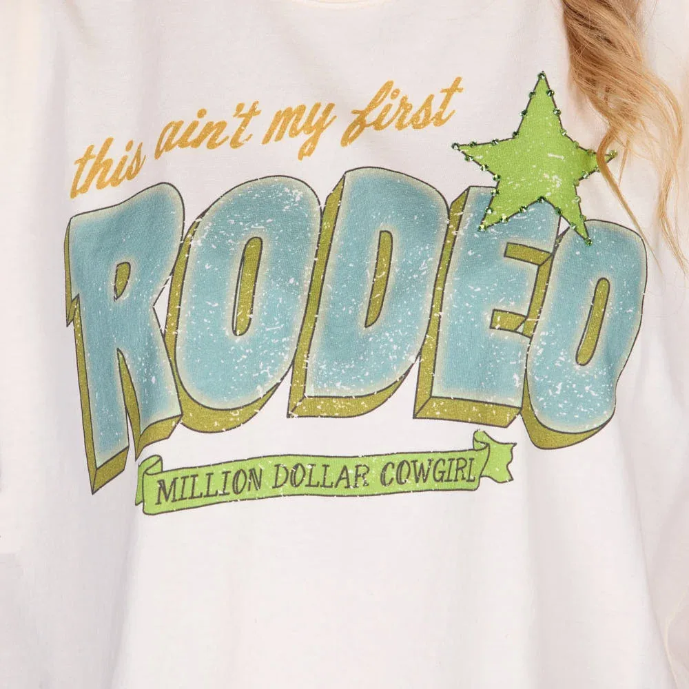 Summer Tees Women's Neon Ain't My First Rodeo Tank - Image 2