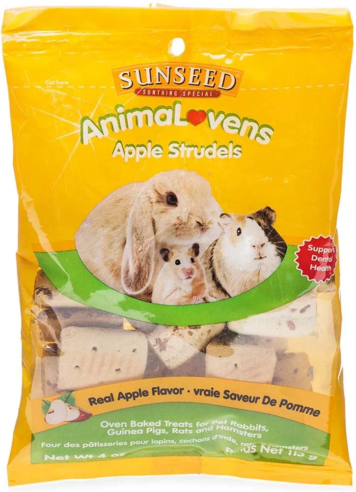 Sun Seed AnimaLovens Small Animal Treats Apple Strudels 4 oz
