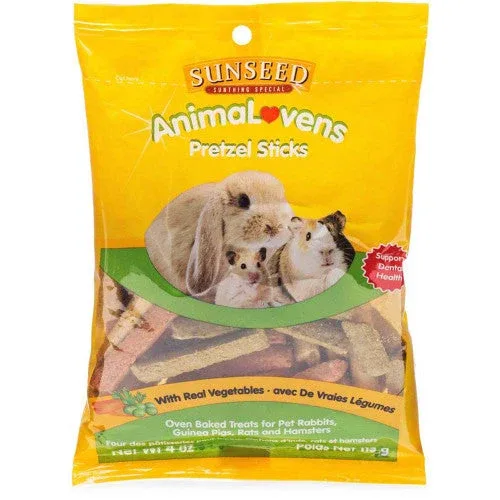 Sun Seed AnimaLovens Small Animal Treats Pretzel Sticks 4 oz - Image 2
