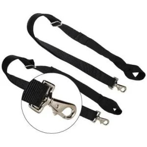 Super Hug Replacement Leg Straps Pair Black