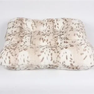 Susan Lanci Arctic Snow Leopard Bed - Square