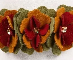 Susan Lanci Autumn Flowers Collar