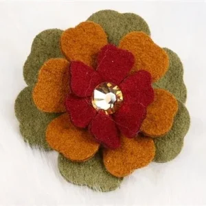 Susan Lanci Autumn Flowers Hair Bow