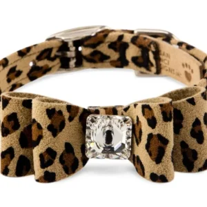 Susan Lanci Big Bow Collar- Jungle Print Collection