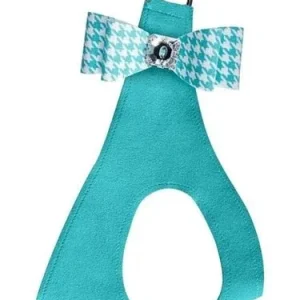Susan Lanci Bimini Blue Houndstooth Big Bow Step In Harness