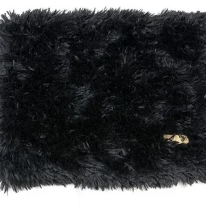Susan Lanci Black Shag Blanket