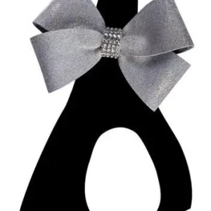 Susan Lanci Black with Platinum Glitzerati Nouveau Bow Step in Harness