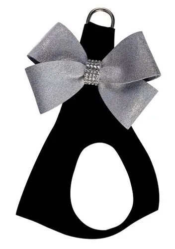 Susan Lanci Black with Platinum Glitzerati Nouveau Bow Step in Harness