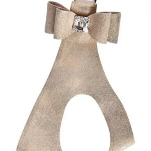 Susan Lanci Champagne Glitzerati Big Bow Step in Harness