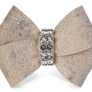 Susan Lanci Champagne Glitzerati Nouveau Bow Hair Bow