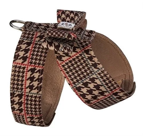 Susan Lanci Chocolate Glen Houndtooth Big Bow Tinkie Harness - Image 2