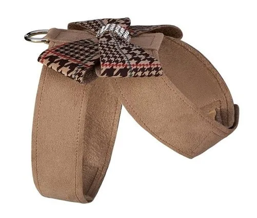 Susan Lanci Chocolate Glen Houndtooth Nouveau Bow Tinkie Harness - Image 2