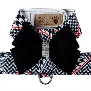 Susan Lanci Classic Glen Houndtooth with Nouveau Bow Tinkie Harness