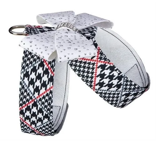 Susan Lanci Classic Glen Houndtooth with Stardust Nouveau Bow Tinkie Harness - Image 2