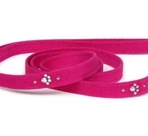 Susan Lanci Crystal Paws Collection Ultrasuede Dog Leashes - Many Colors