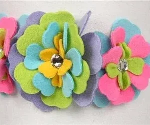 Susan Lanci Fantasy Flower Collection Collar- Perfect Pink