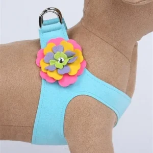 Susan Lanci Fantasy Flower Collection Step-In Harness -Tiffi Blue