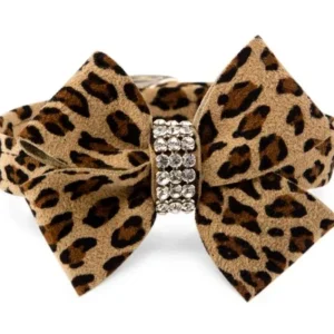Susan Lanci Jungle Print Collection 1/2" Nouveau Bow Collar