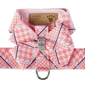 Susan Lanci Peaches N Cream Glen Houndsooth Tinkie Harness with Nouveau Bow
