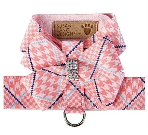 Susan Lanci Peaches N Cream Glen Houndsooth Tinkie Harness with Nouveau Bow