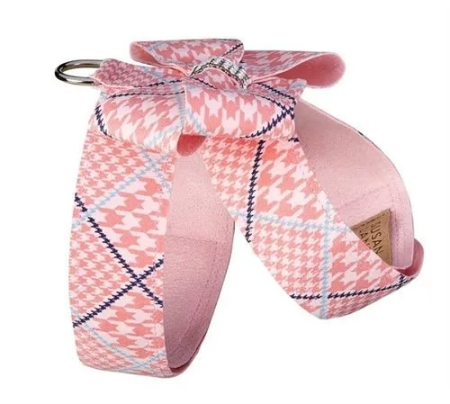 Susan Lanci Peaches N Cream Glen Houndsooth Tinkie Harness with Nouveau Bow - Image 2